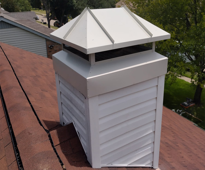 Chimney Cap Installation Dallas. ALC Chimney and fireplace cleaning service in Dallas.